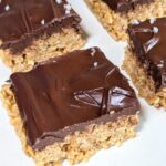 chocolate covered scotcheroo bars that are gluten free, dairy free and nut free