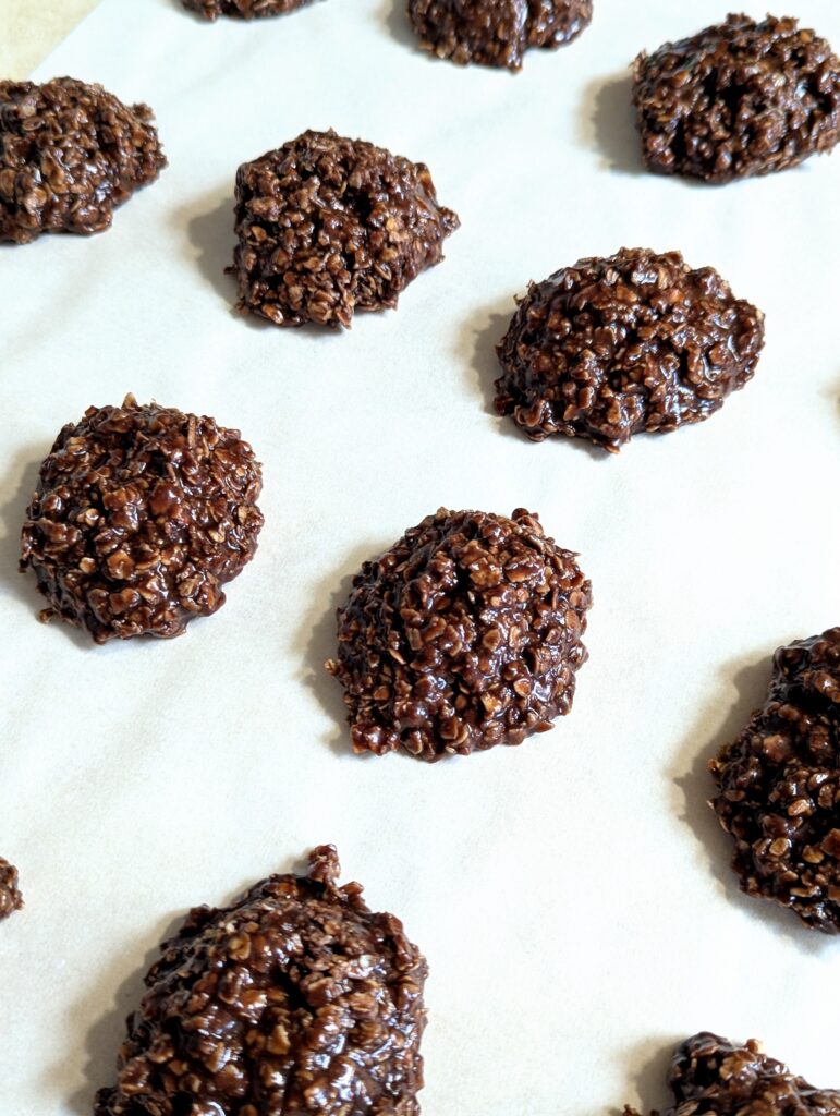 no bake gluten free chocolate oatmeal cookies