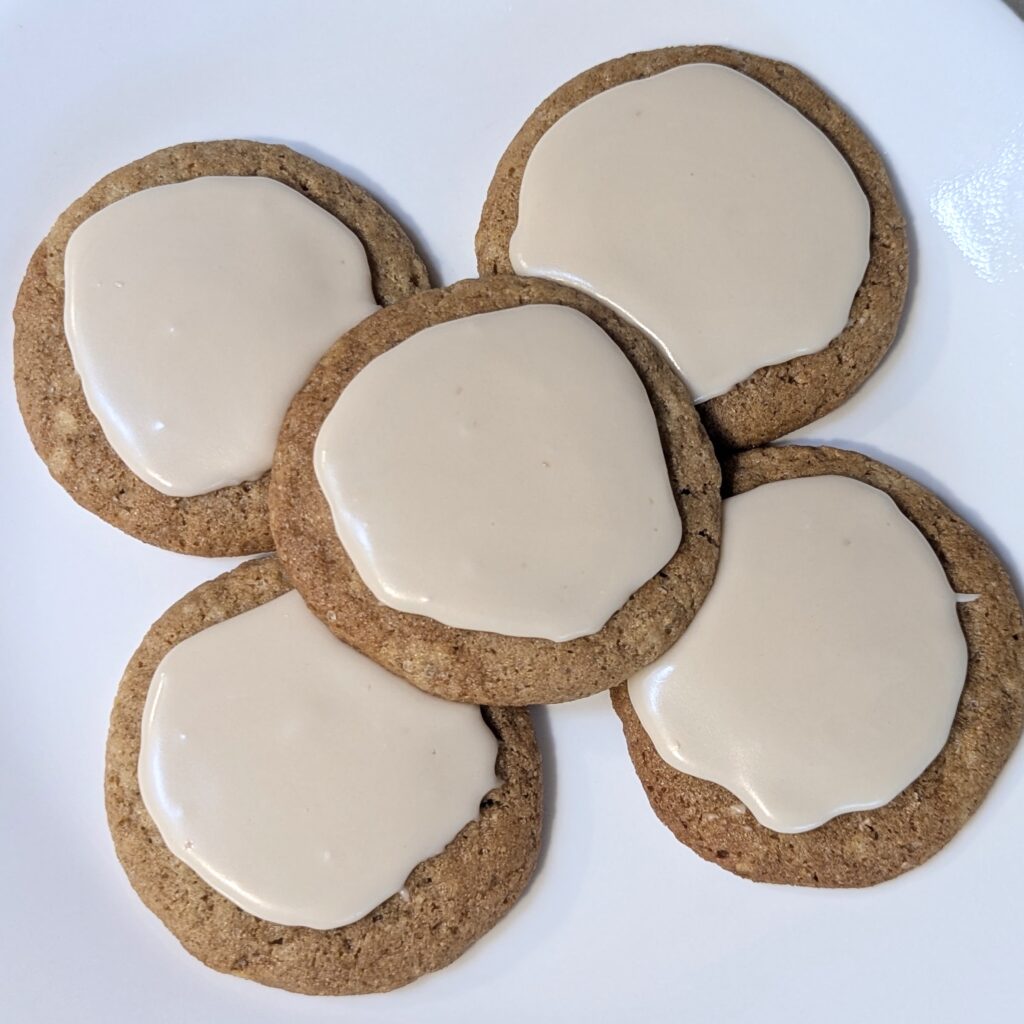 ginger spice gluten free sourdough cookies
